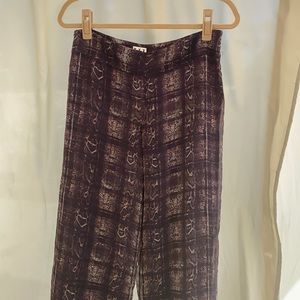 Haute Hippie Wide Leg Silk Pants